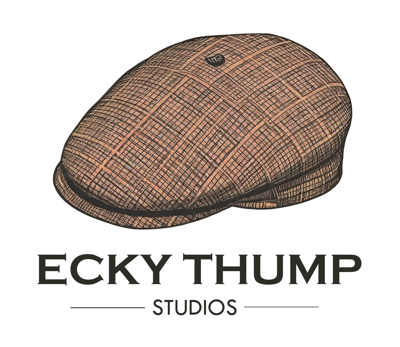 Ecky Thump Studios — a Yorkshire flat cap logo